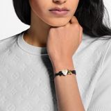  Vòng Tay Nữ Louis Vuitton LV Bloom Pearl Heart 'Black' 