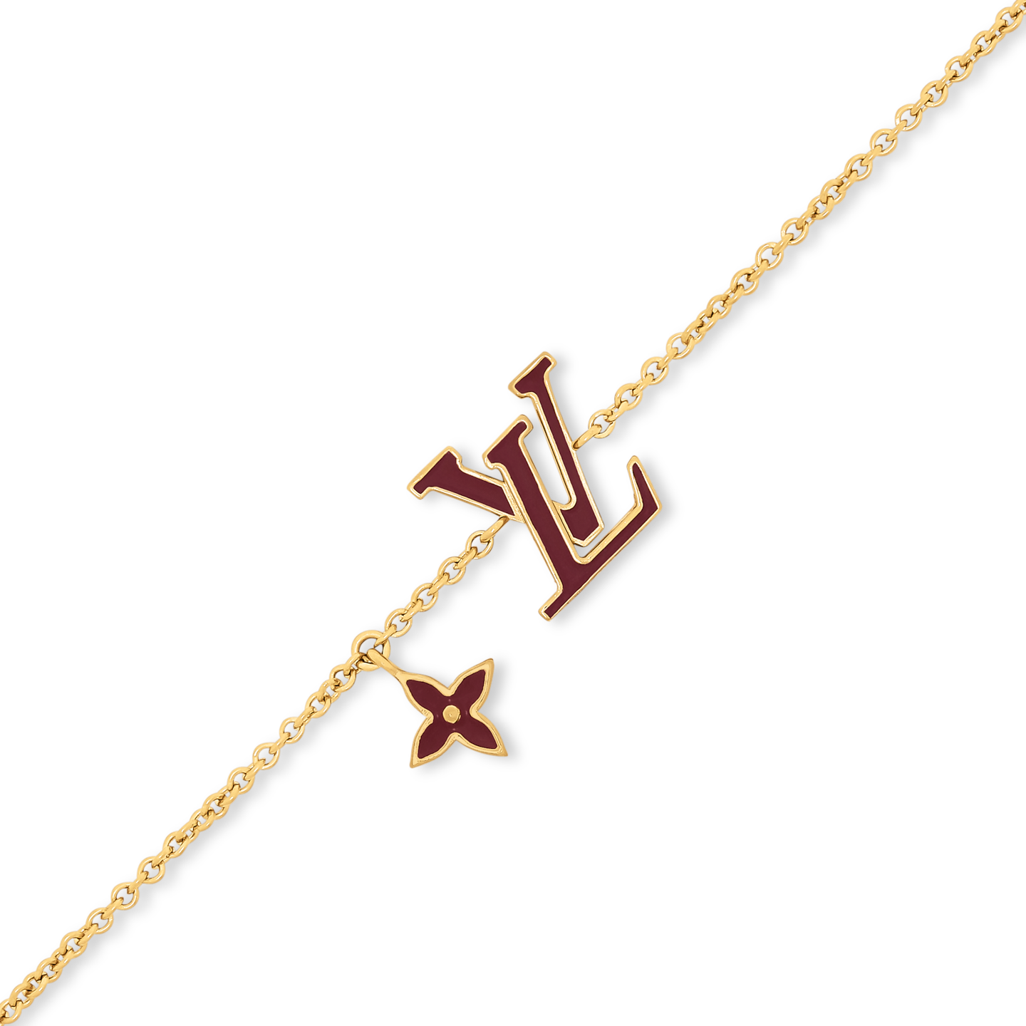  Vòng Tay Nữ Louis Vuitton LV Iconic Enamel 'Bordeaux' 