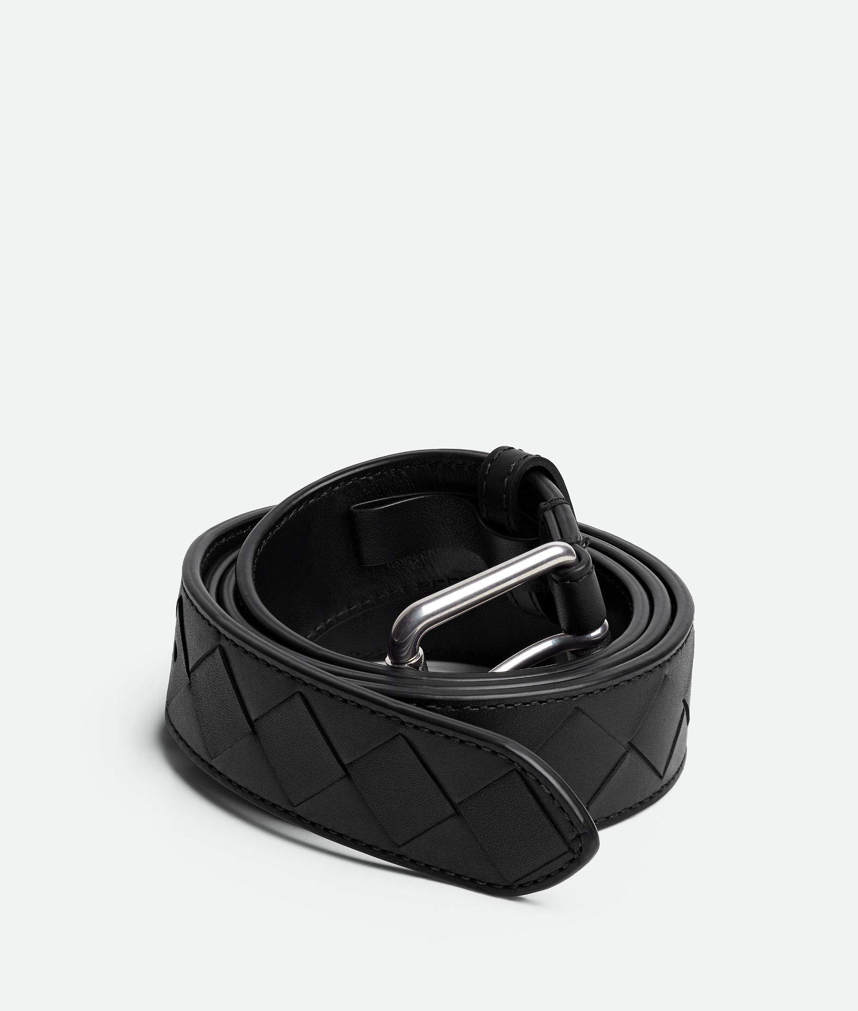  Thắt Lưng Nam Bottega Veneta Intrecciato Belt 'Black' 