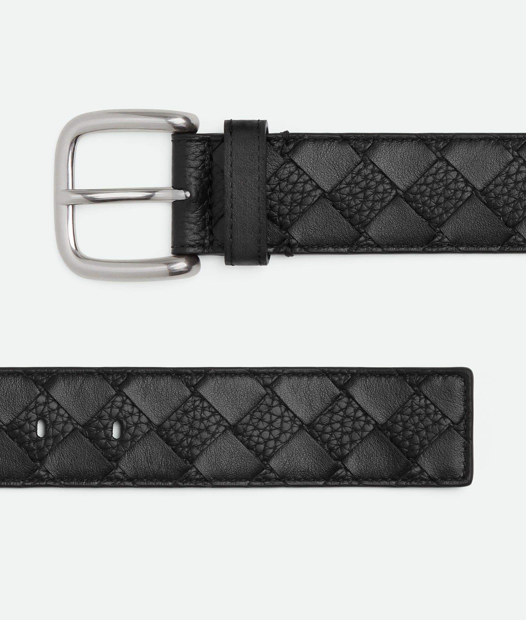  Thắt Lưng Nam Bottega Veneta Intrecciato Belt 'Black' 