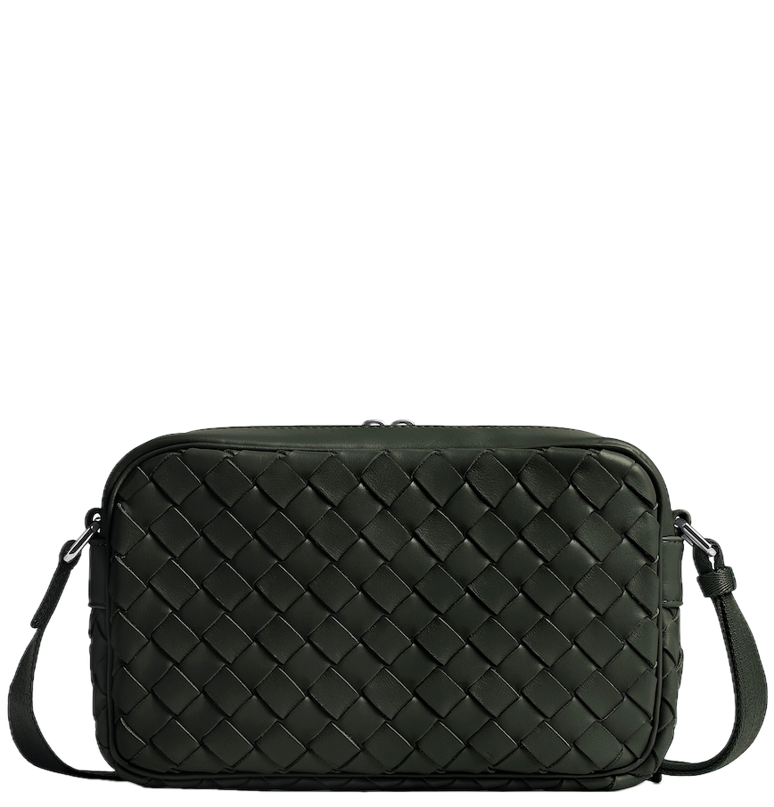  Túi Bottega Veneta Small Intrecciato Camera Bag 'Green' 
