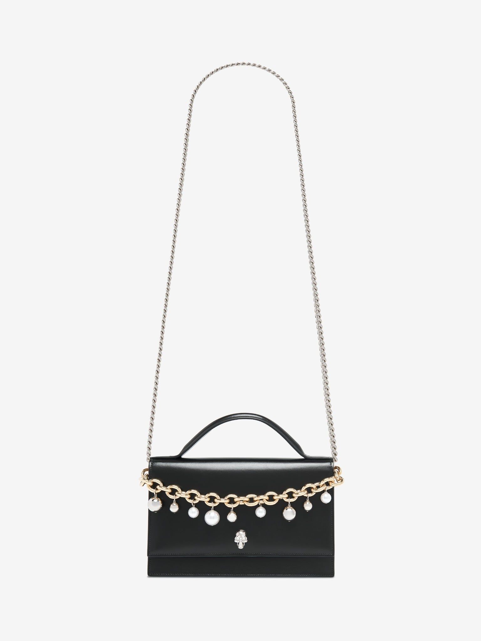  Túi Nữ Alexander McQueen Top Handle Skull Bag 'Black' 