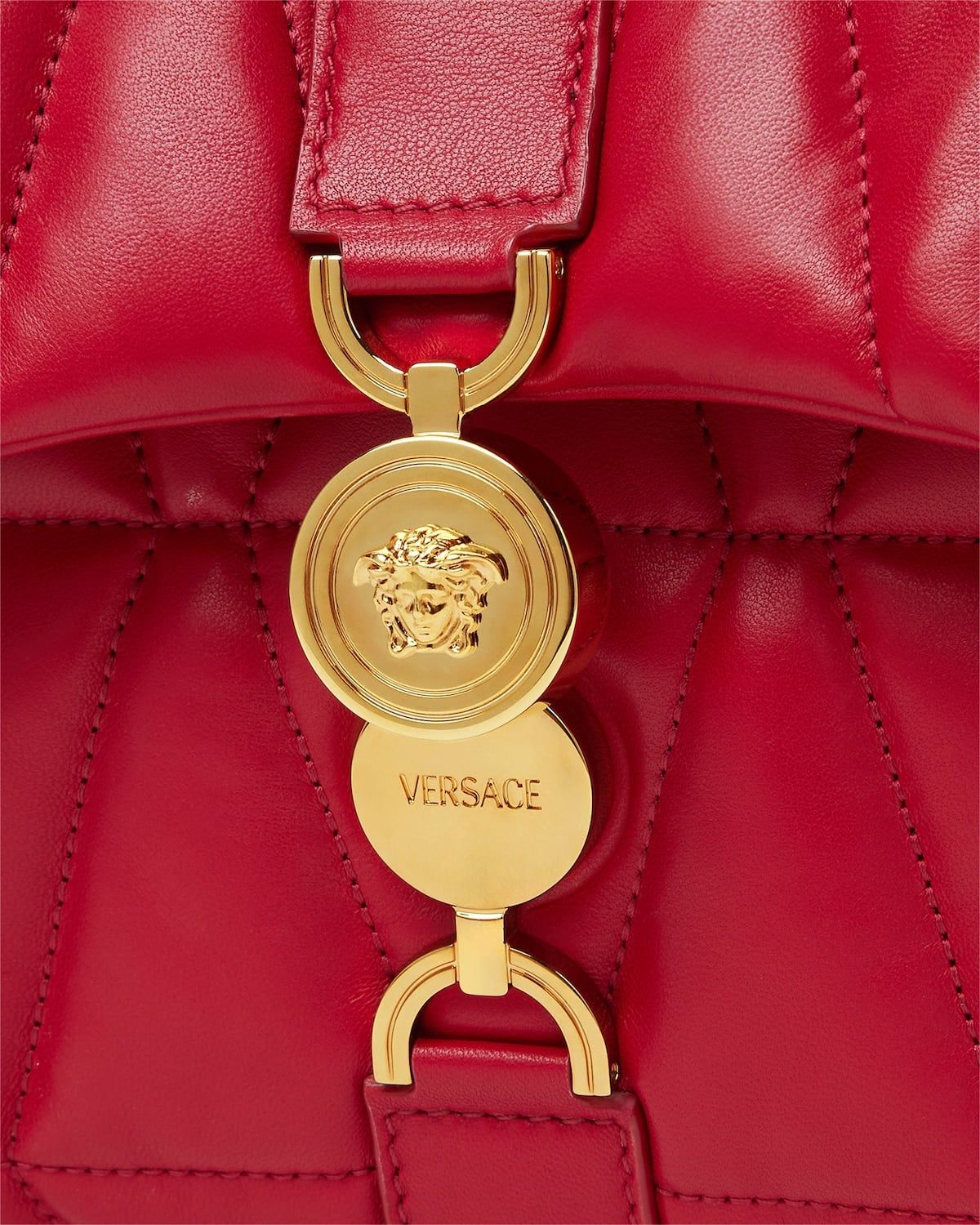 Túi Nữ Versace Kleio Quilted Shoulder Bag 'Red' 