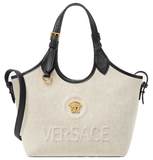  Túi Nữ Versace La Medusa Canvas Mini Tote 'Beige' 