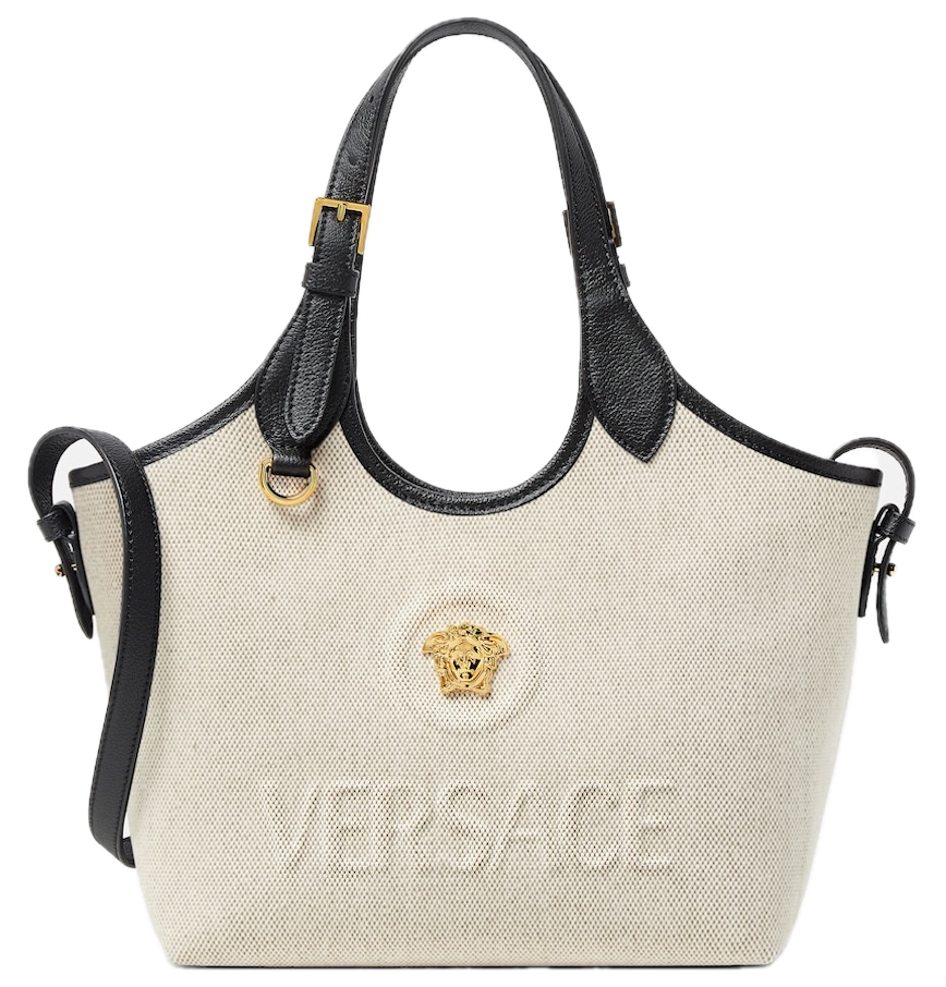  Túi Nữ Versace La Medusa Canvas Mini Tote 'Beige' 