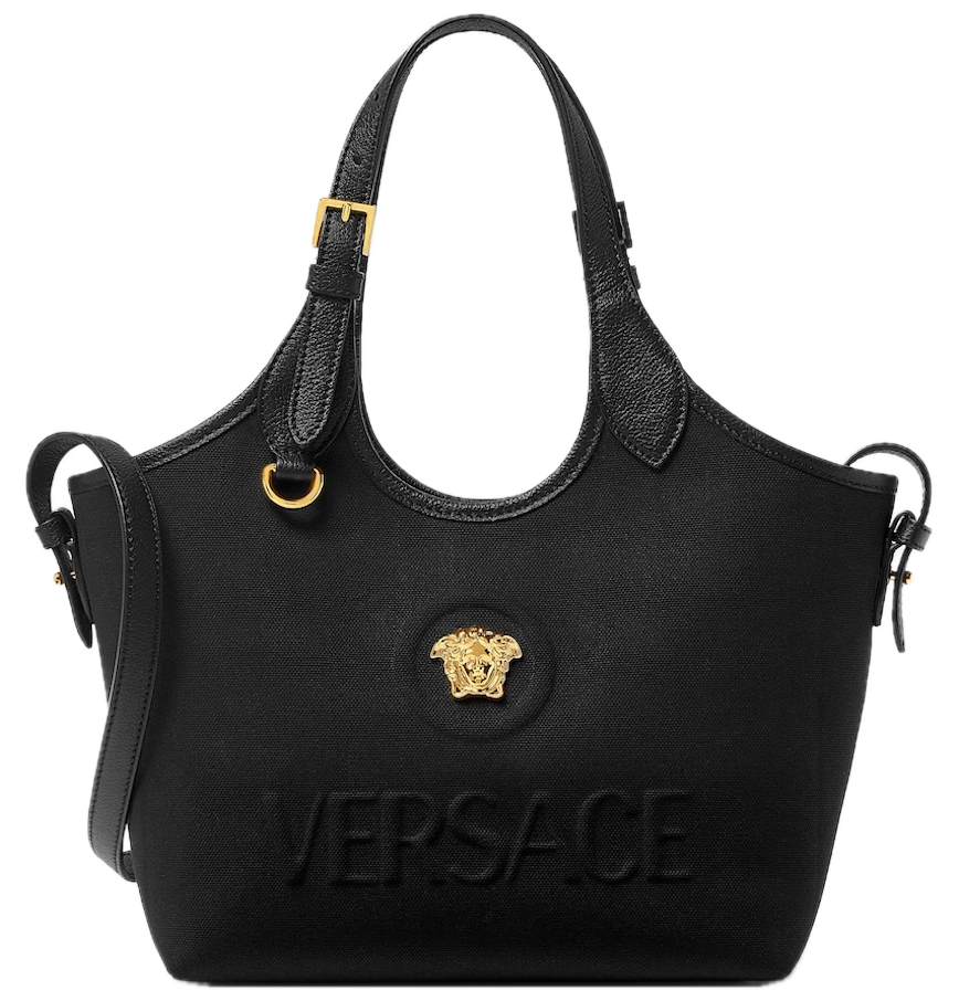  Túi Nữ Versace La Medusa Canvas Mini Tote 'Black' 