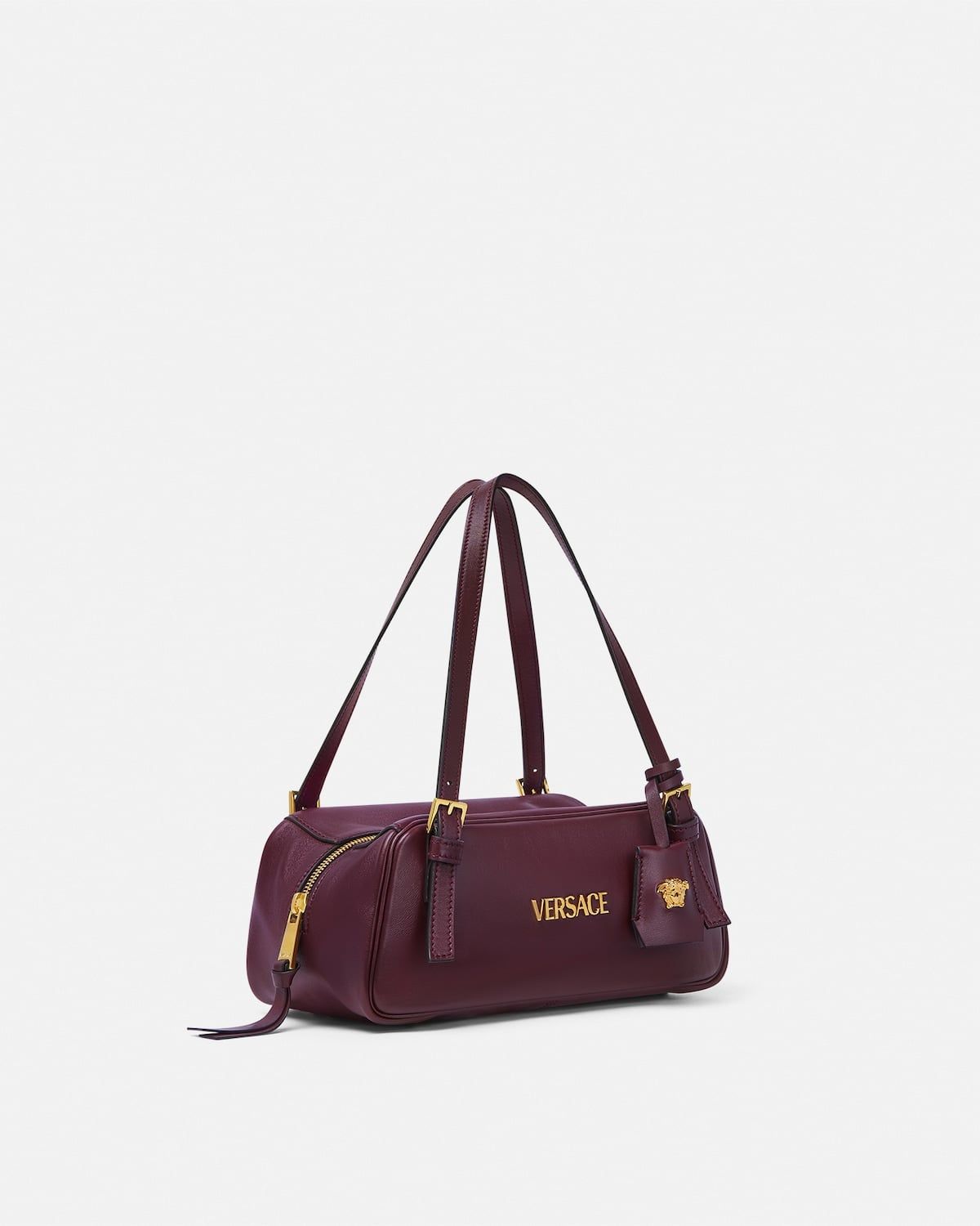  Túi Nữ Versace Tag Nappa Bowling Bag 'Burgundy' 