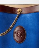  Túi Versace Pivot Small Suede Bucket Bag 'Blue' 