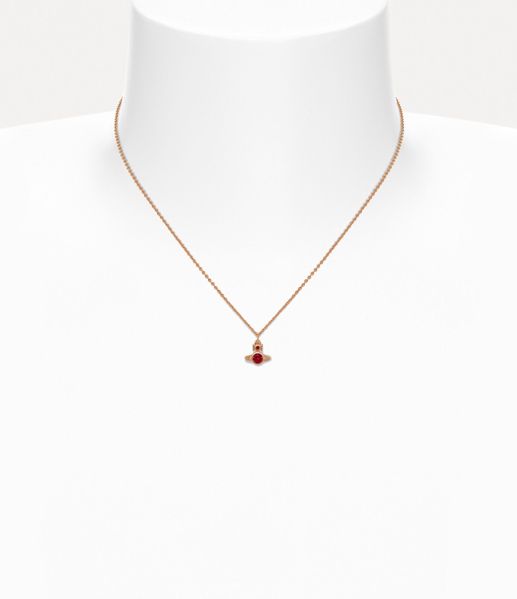  Vòng Cổ Nữ Vivienne Westwood London Orb Pendant 'Red' 