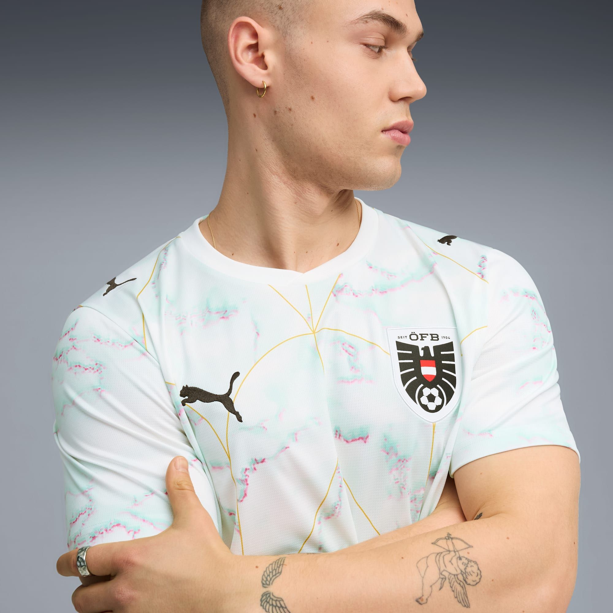  Áo Puma Austria Away Soccer Jersey 