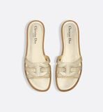  Dép Nữ Dior D-Club Slide 'Gold' 