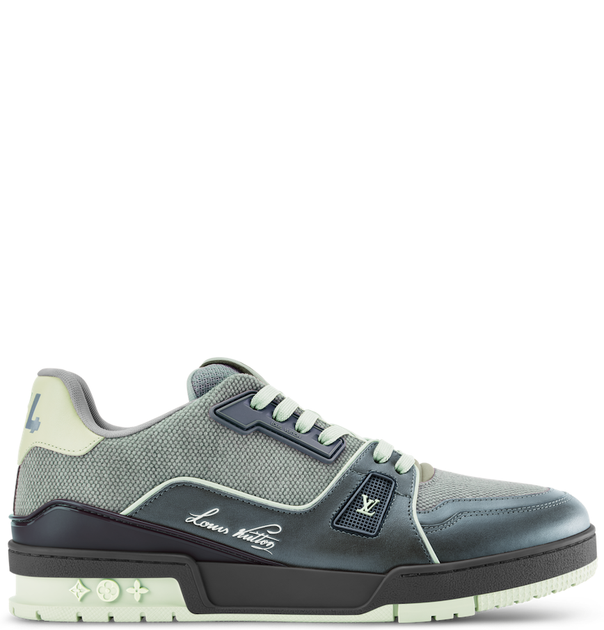  Giày Nam Louis Vuitton LV Trainer 'Green' 