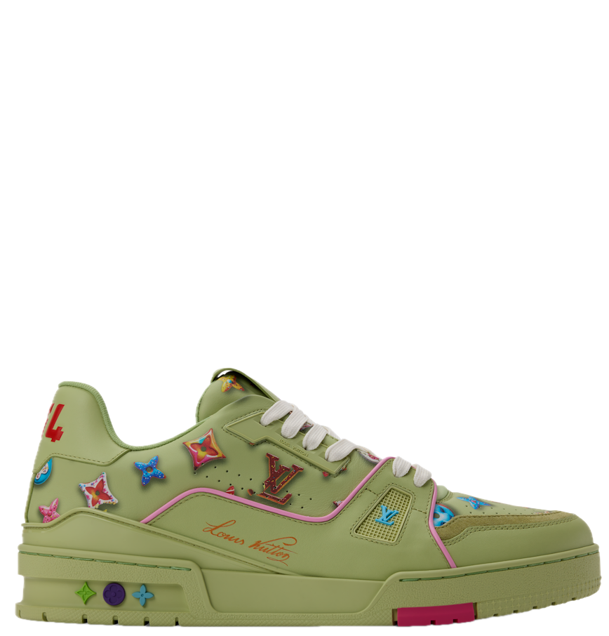  Giày Nam Louis Vuitton LV Trainer 'Green' 