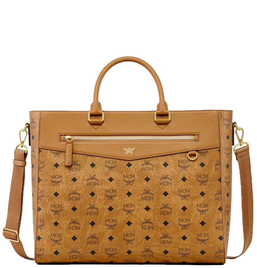  Túi MCM Diamond E/W Tote 'Cognac' 