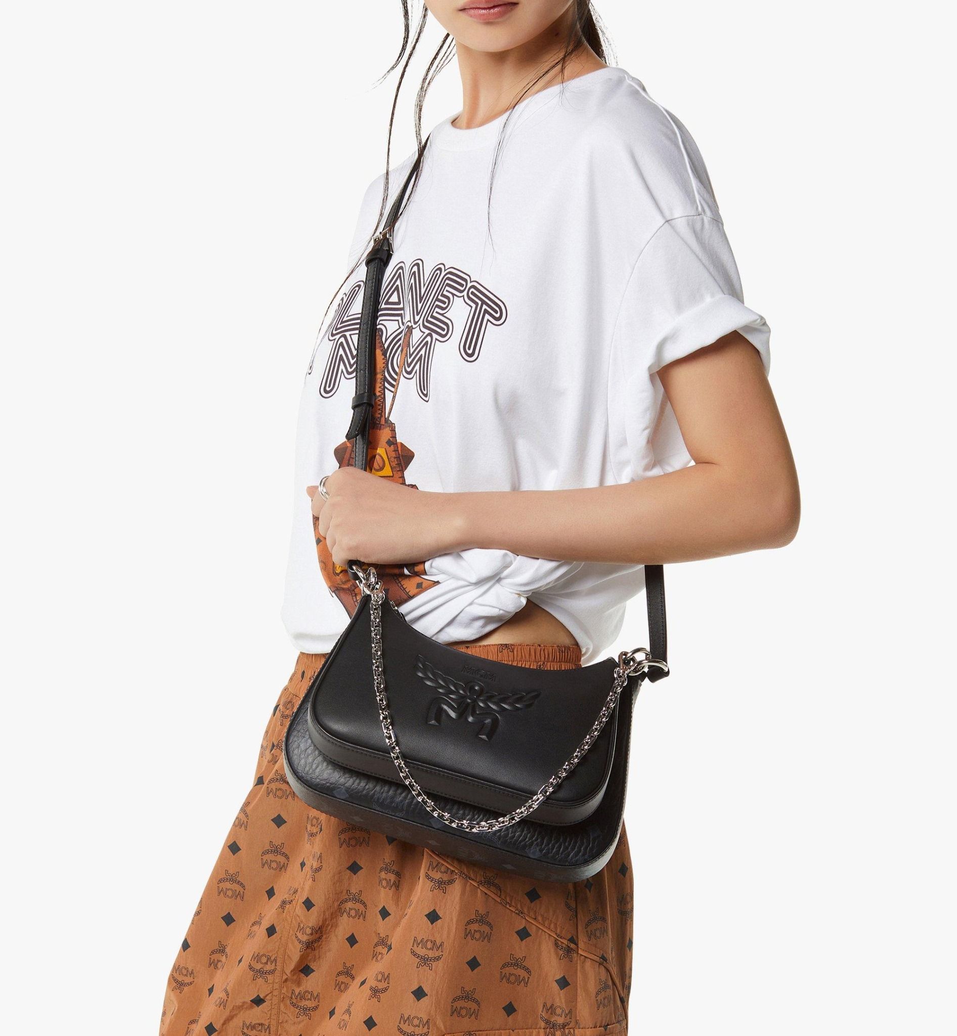  Túi Nữ MCM Aren Duo Hobo 'Black' 