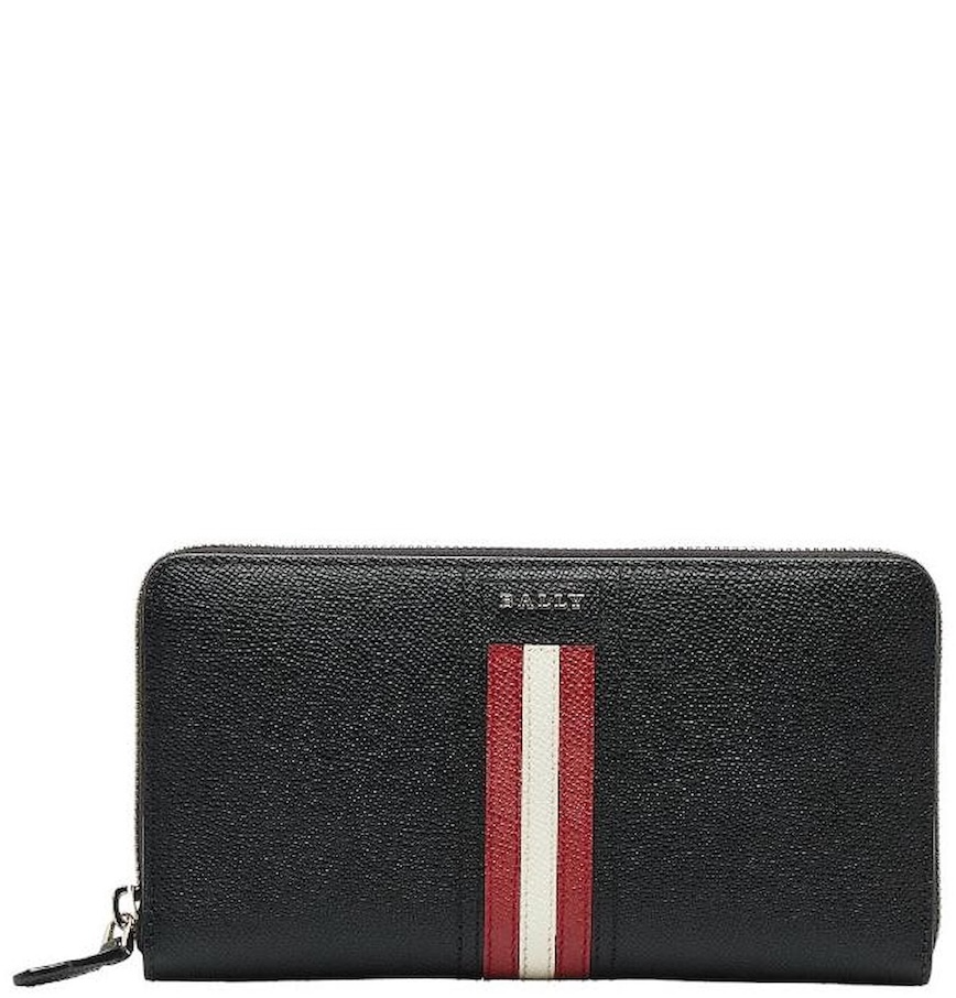  Ví Bally Telen Zip Around Wallet 'Black' 