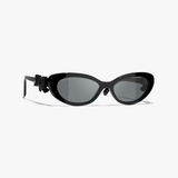  Kính Nữ Chanel Cat Eye Sunglasses 'Black' 