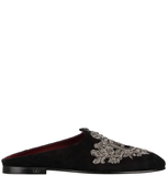  Giày Nam Dolce & Gabbana Crown Embroidered Club 'Black' 