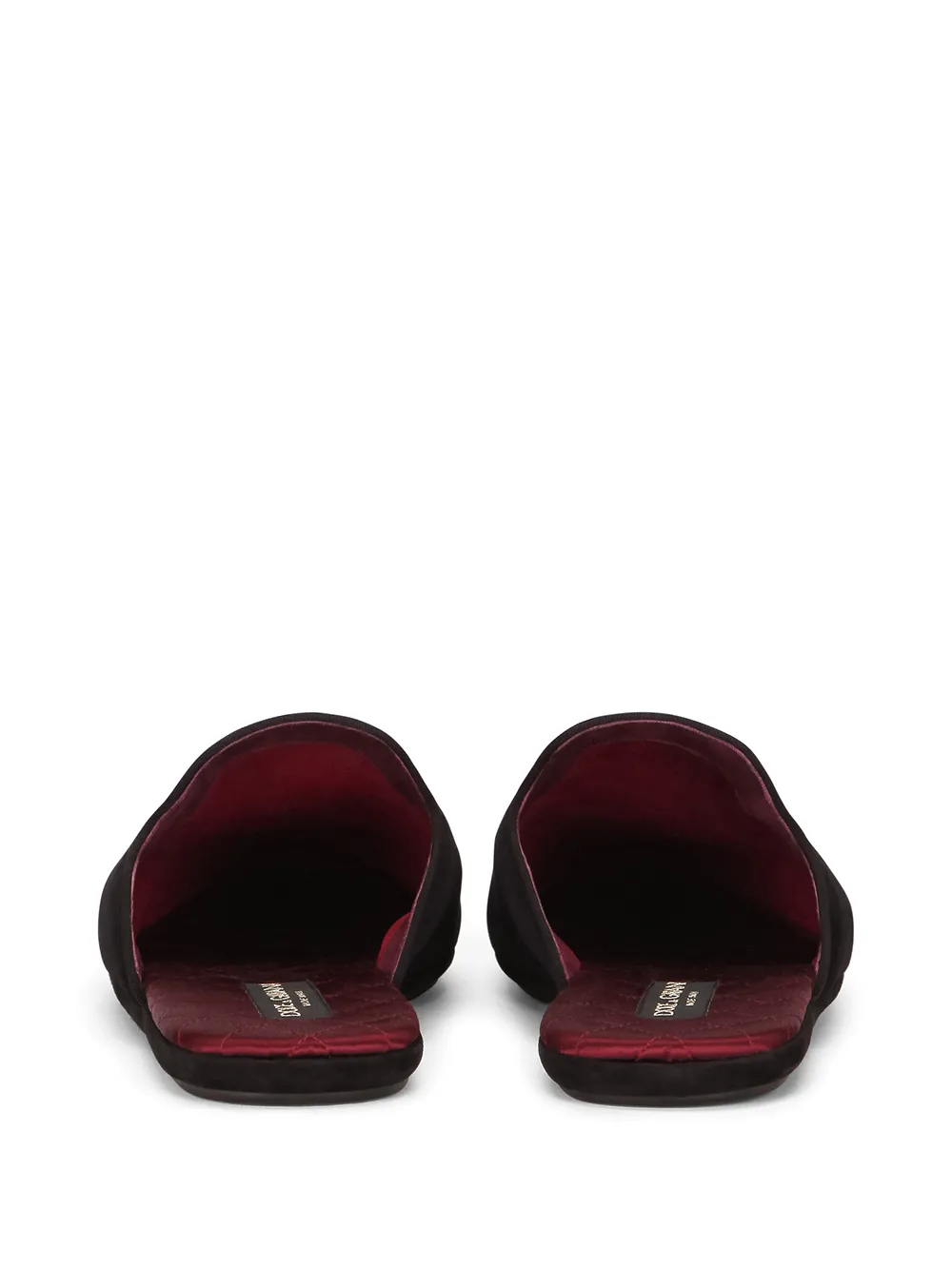  Dép Nam Dolce & Gabbana Crown Embroidered Suede 'Black' 