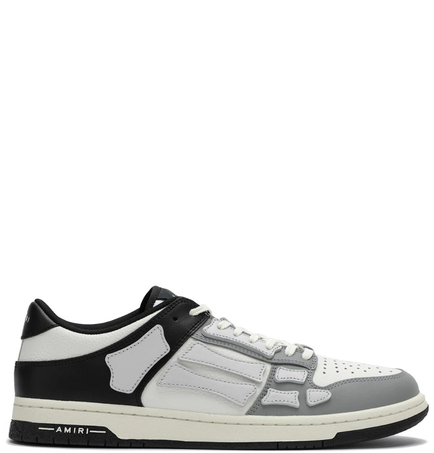  Giày Nam Amiri Chunky Skel Top Low 'Black White Grey' 