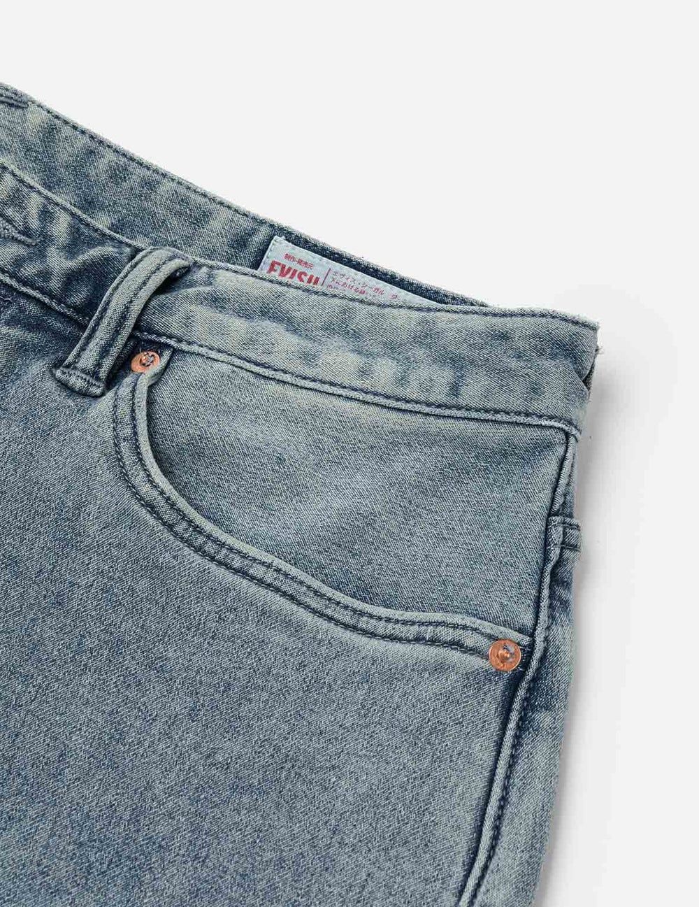  Quần Evisu Artistic Brush Daicock Print Jeans 'Indigo' 