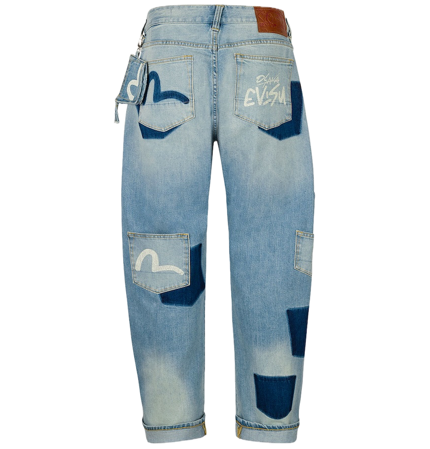  Quần Evisu Multi-Pocket Seagull Print Jeans 'Indigo' 
