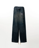  Quần Maison Mihara Yasuhiro Kid Sticker Printed Baker 'Indigo' 