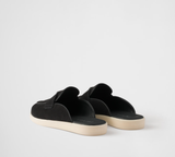  Giày Nam Prada Suede Mules 'Black' 