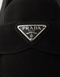  Giày Nam Prada Suede Mules 'Black' 