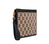  Túi Gucci GG Supreme Wool Pouch 'Beige' 