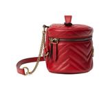  Túi Nữ Gucci Marmont Leather Handbag 'Red' 