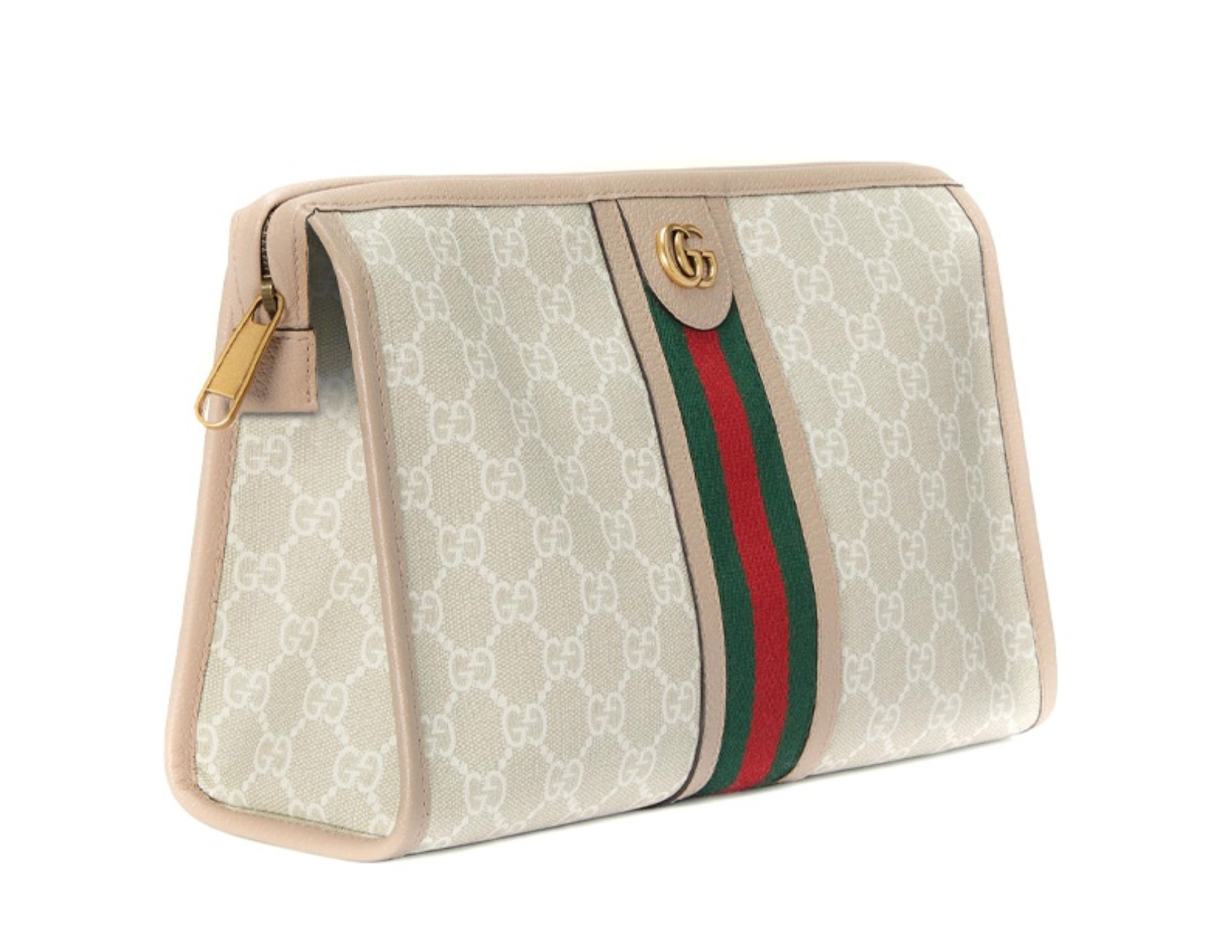  Túi Gucci Ophidia Monogram Clutch 'Beige' 