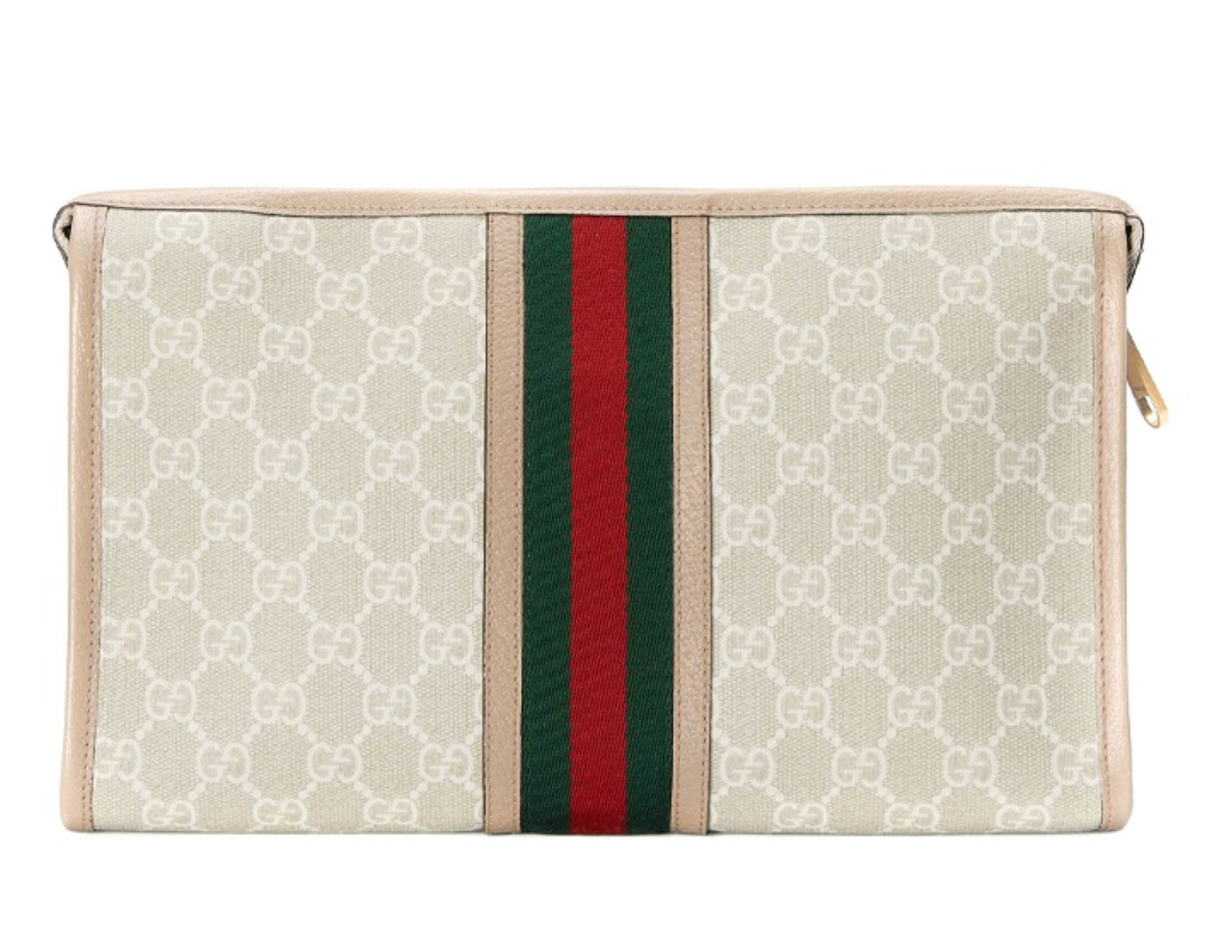  Túi Gucci Ophidia Monogram Clutch 'Beige' 