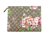 Túi Gucci GG Leather Large Clutch 'Geranium Print' 
