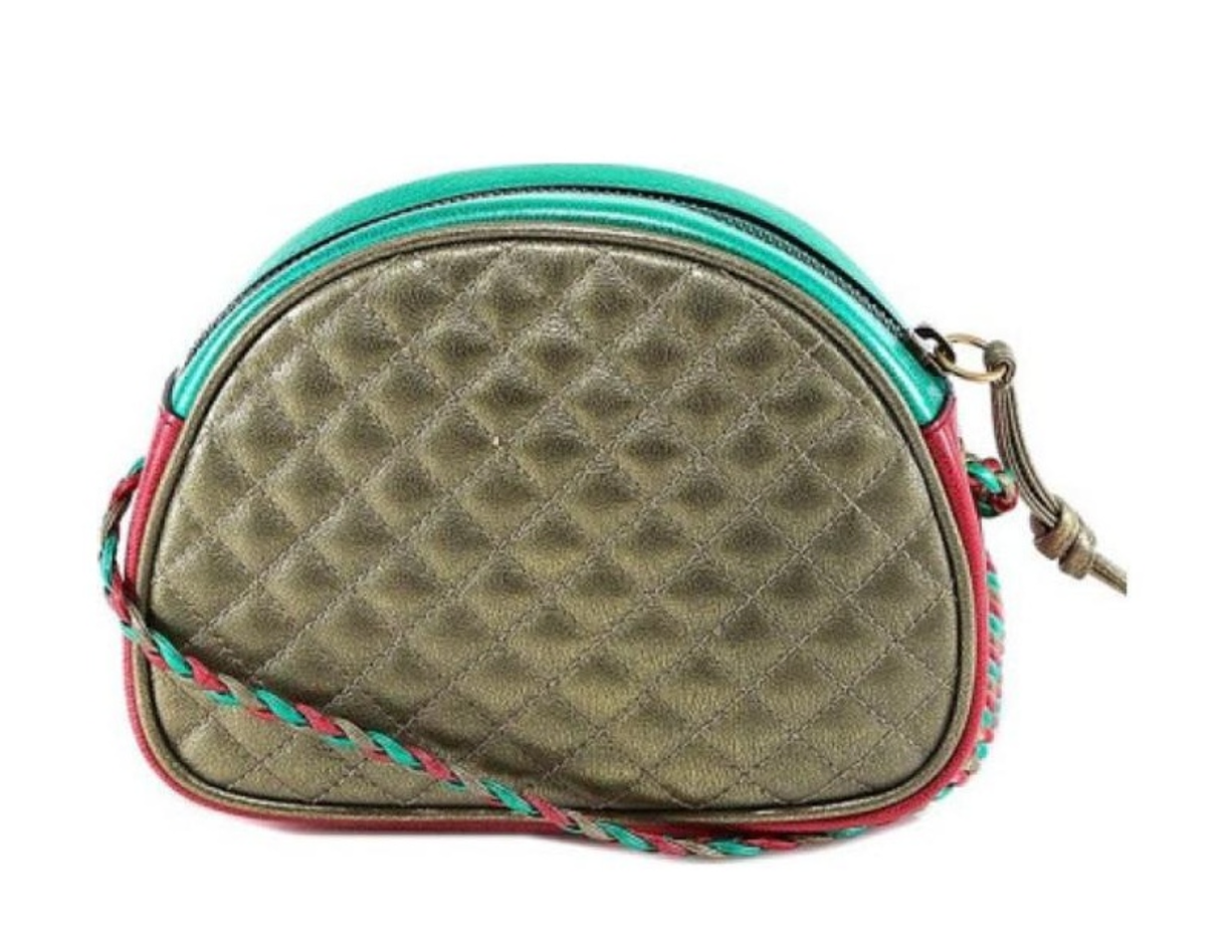  Túi Nữ Gucci Leather Shoulder Bag 'Green Red' 
