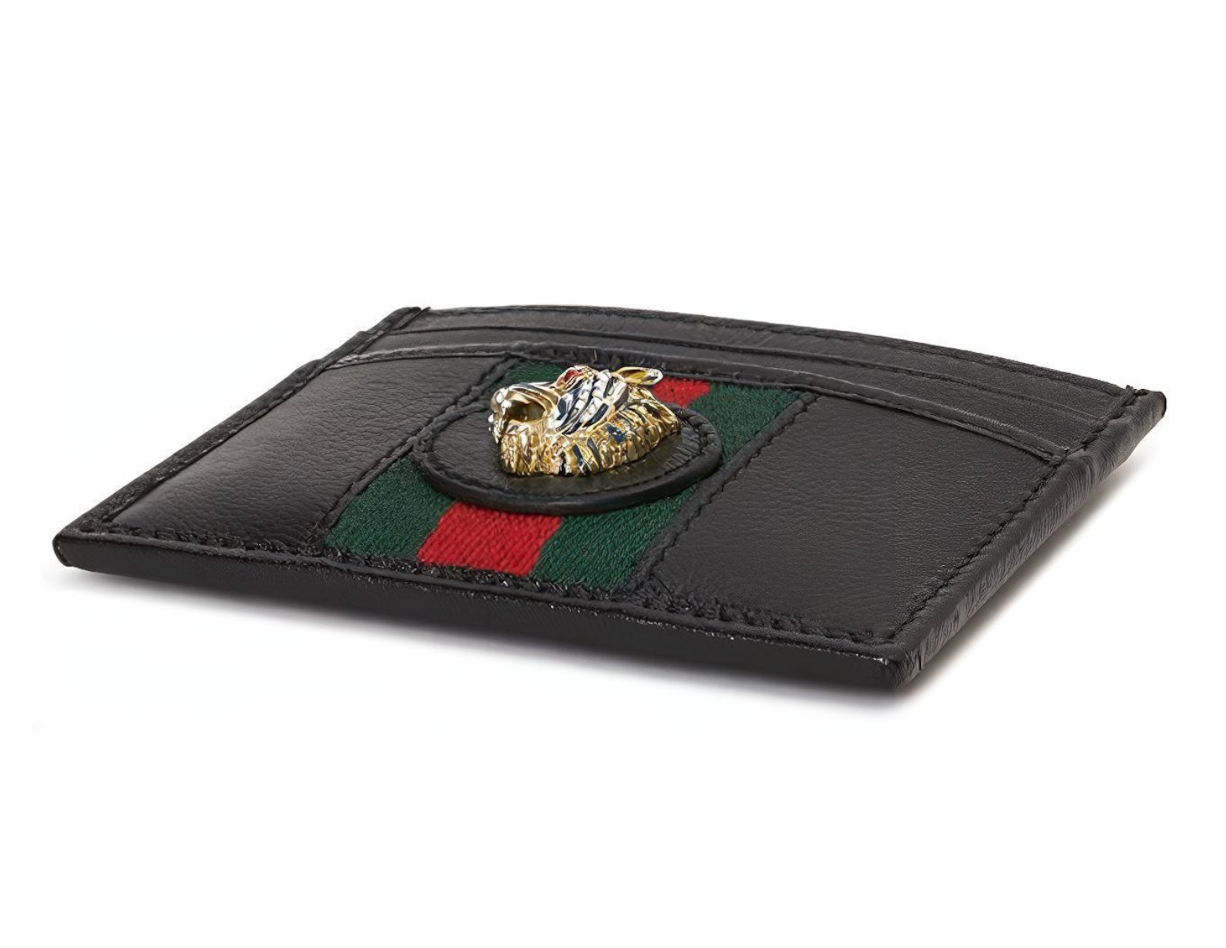  Ví Gucci Rajah Leather Card Holder 'Black' 