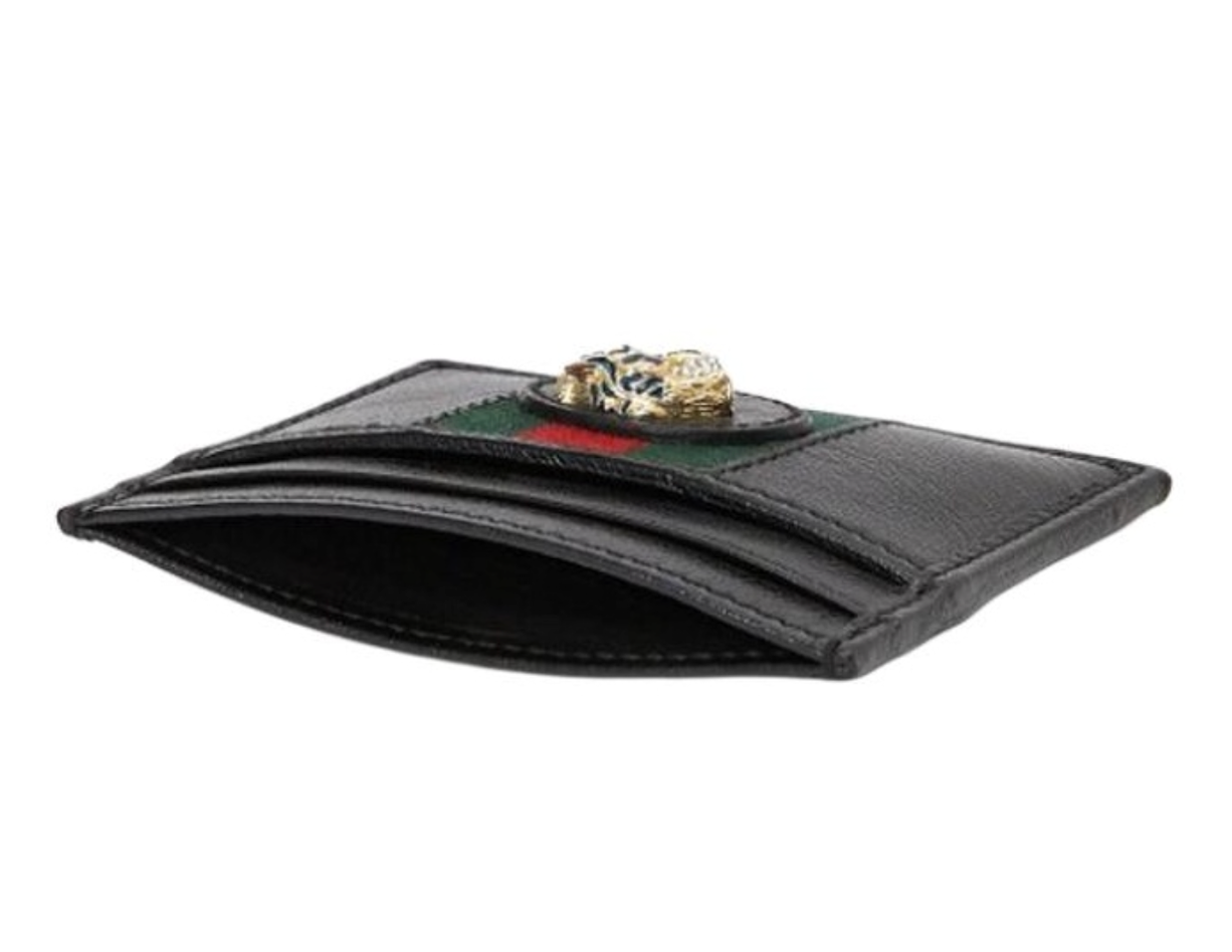  Ví Gucci Rajah Leather Card Holder 'Black' 