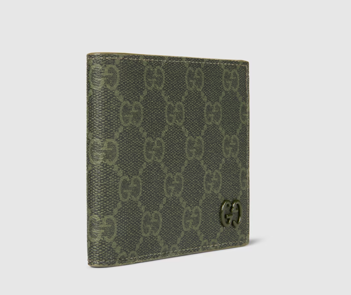  Ví Nam Gucci GG Monogram Bi-fold Wallet 'Green' 