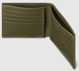  Ví Nam Gucci GG Monogram Bi-fold Wallet 'Green' 