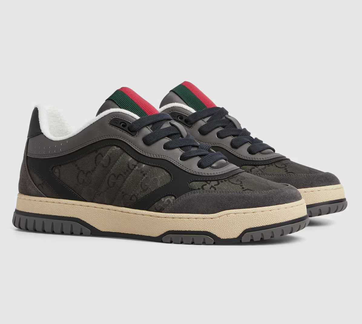  Giày Nam Gucci Re-Web Sneaker 'Grey' 