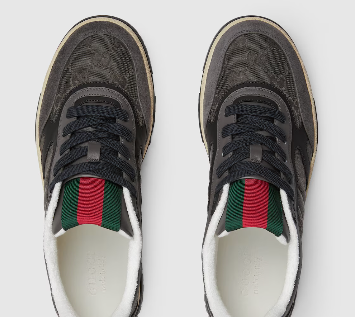  Giày Nam Gucci Re-Web Sneaker 'Grey' 