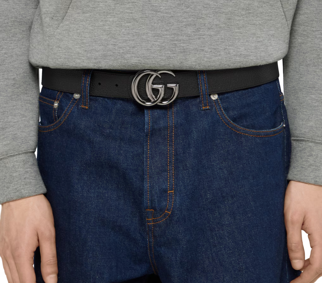 Thắt Lưng Nam ‎Gucci Reversible GG Marmont Belt 'Black' 