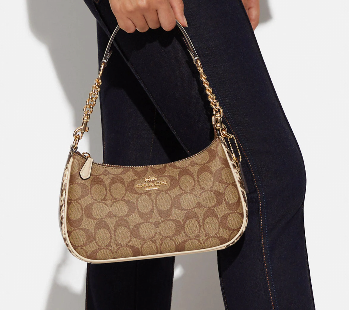  Túi Nữ Coach Teri 24 Shoulder Bag 'Beige' 
