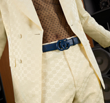  Thắt Lưng Nam Gucci Leather Belts 'Navy' 