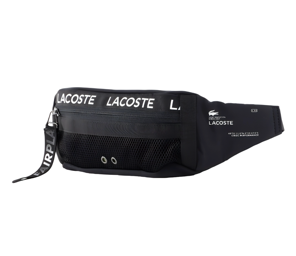  Túi Lacoste Nylon Waist Bag 'Black' 