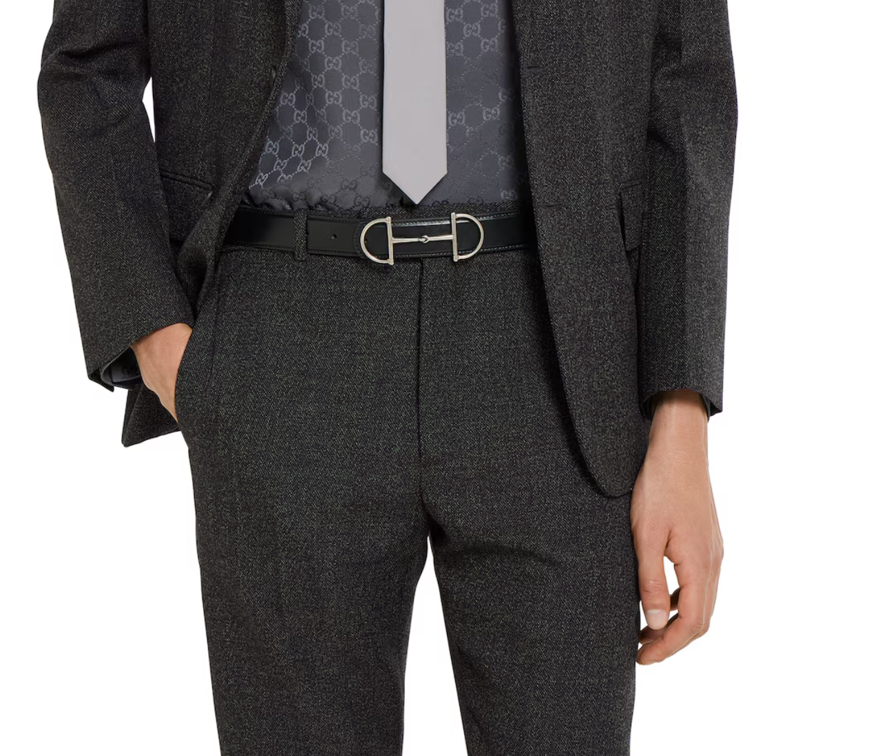  Thắt Lưng Nam Gucci Reversible Belt 'Black' 