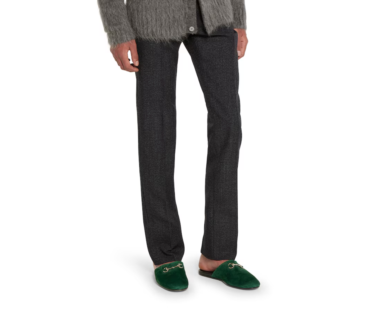  Giày Nam ‎Gucci Mule With Horsebit 'Green' 