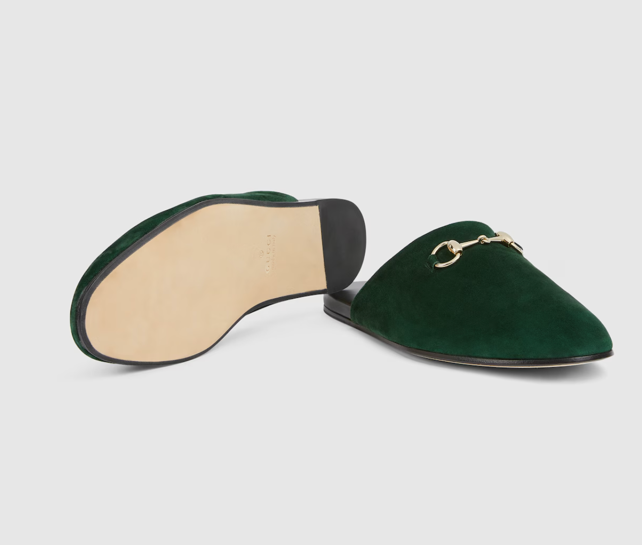  Giày Nam ‎Gucci Mule With Horsebit 'Green' 