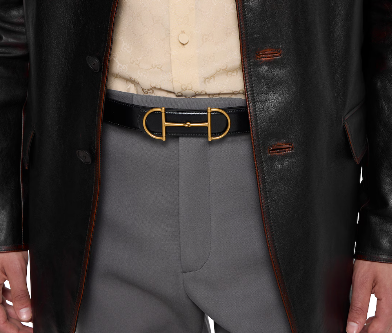 Thắt Lưng Nam Gucci Reversible Belt 'Black' 