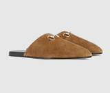 Giày Nam ‎Gucci Mule With Horsebit 'Brown' 